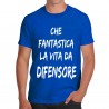 T-shirt Che fantastica la vita da portiere - Bomber bobo style