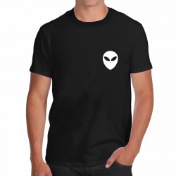 T-shirt nera alien space...