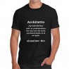 T-shirt nera architetto frase divertente designer interior design geometra uomo