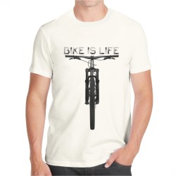 T-shirt mountain bike cross maglia bike gravel fuori strada uomo bianca