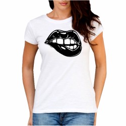 T-shirt bocca sexy moda...